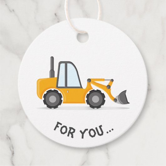 Bouw van vrachtwagen bedankjes labels (Voorkant)