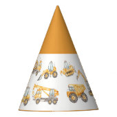 Bouw van vrachtwagens Birthday Party Feesthoedjes (Voorkant)