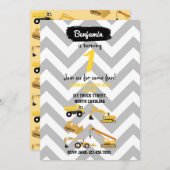 Bouw van vrachtwagens - uitnodiging (Voorkant / Achterkant)