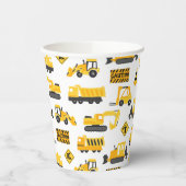 Bouw van vrachtwagens: wit patroonpatroon papieren bekers (Links)