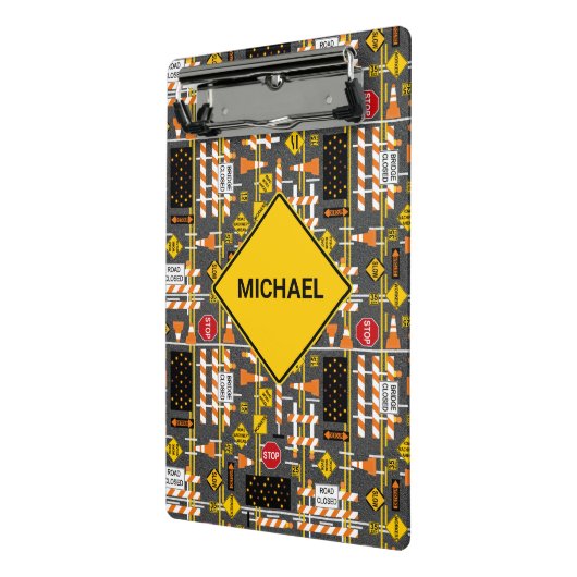 Bouw van wegen mini klembord (Angled2)