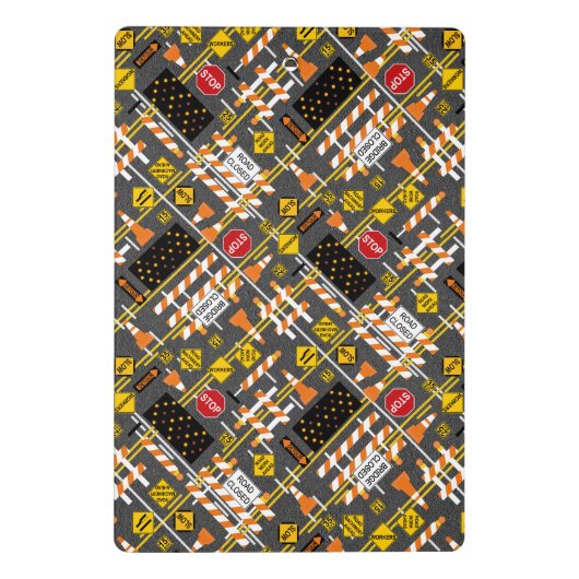 Bouw van wegen mini klembord (Achterkant)