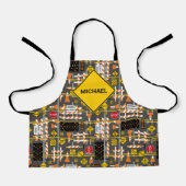 Bouw van wegen schort (Voorkant)