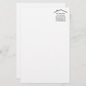 Bouw vastgoed bedrijf briefpapier (Voorkant / Achterkant)