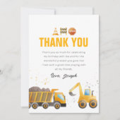 Bouw Verjaardag dank u kaart (Voorkant)