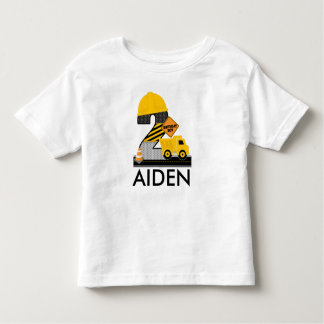 Bouw Verjaardag Shirt, Leeftijd 2 Reglan Kinder Shirts