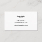 Bouw Visitekaartje (Achterkant)