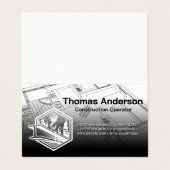 Bouw Visitekaartjes (Buitenkant ongevouwen)