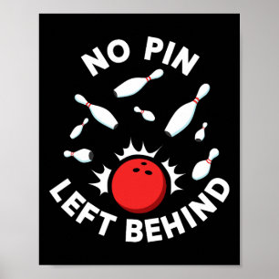 Bouw voor mannen, Shirt voor Kinder Bowling-teams Poster
