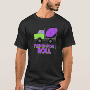 Bouw Vrachtwagen Excavator Concrete mixer Truck T-shirt