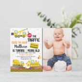 Bouw vrachtwagenpomp - vrachtwagen - Birthday Kaart (Staand voorkant)