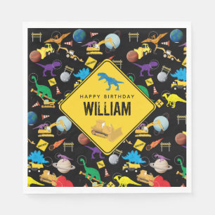 Bouw vrachtwagens dinosauriërs in de ruimte van Bi Servet