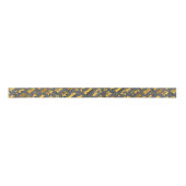 Bouw Vrachtwagens en Tekens Patroon Grijs Lint (Voorkant)
