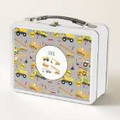 Bouw vrachtwagens Patroon Kinder gepersonaliseerd (Voorkant)