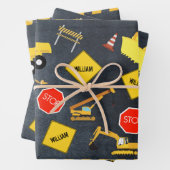 Bouw vrachtwagens Zware machinekamer Inpakpapier Vel (In situ)