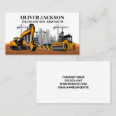 Bouw | Zware machines | Ontwikkelaar Visitekaartje (Voorkant / Achterkant)