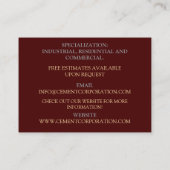 Bouwaannemer verbouwt betoncement visitekaartje (Achterkant)