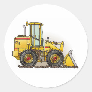 Bouwapparatuur voor rubberbanden ronde sticker