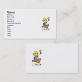 Bouwarbeiders I bouwt T-shirts en geschenken Visitekaartje (Voorkant / Achterkant)