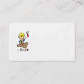 Bouwarbeiders I bouwt T-shirts en geschenken Visitekaartje (Achterkant)