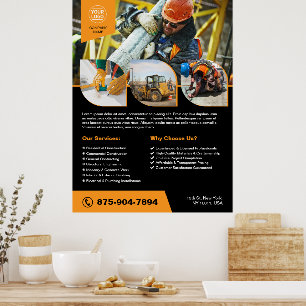 Bouwbedrijf Custom Poster