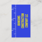 Bouwbedrijf Meetband Visitekaartje (Achterkant)