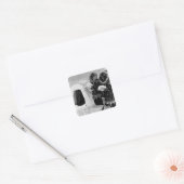  bouwbedrijven uit de VS Alaska igloo 1970 Vierkante Sticker (Envelop)