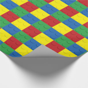 Bouwblok 4 kleuren cadeaupapier