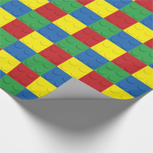 Bouwblok 4 kleuren cadeaupapier (Hoek)