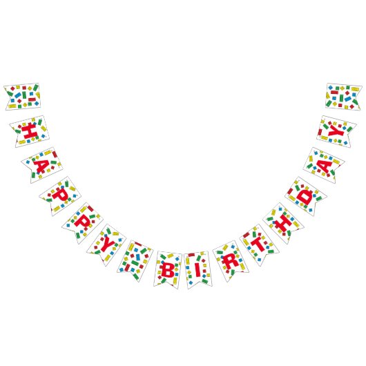 "Bouwblokken" Bunting Banner (Alle)