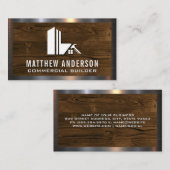 Bouwbouwbouwer | Hout en staal Visitekaartje (Voorkant / Achterkant)