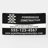 Bouwbouwer Brick Pattern Black Spandoek (Horizontaal)