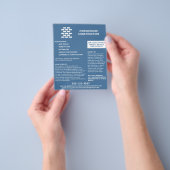 Bouwbouwer Brick Pattern marine Flyer (Hand)