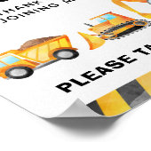 Bouwbouwladingzone Feest Favorietenbord Poster (Hoek)