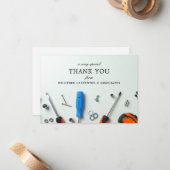 bouwcluster | Een speciale dank u Notitiekaartje (Voorkant / Achterkant in situ)