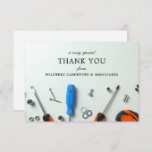 bouwcluster | Een speciale dank u Notitiekaartje (Voorkant / Achterkant)