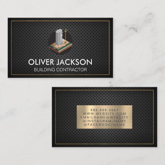 bouwconstructie | projectontwikkelaar visitekaartje (Voorkant / Achterkant)