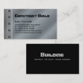 Bouwcontract Metaal Visitekaartje (Voorkant / Achterkant)