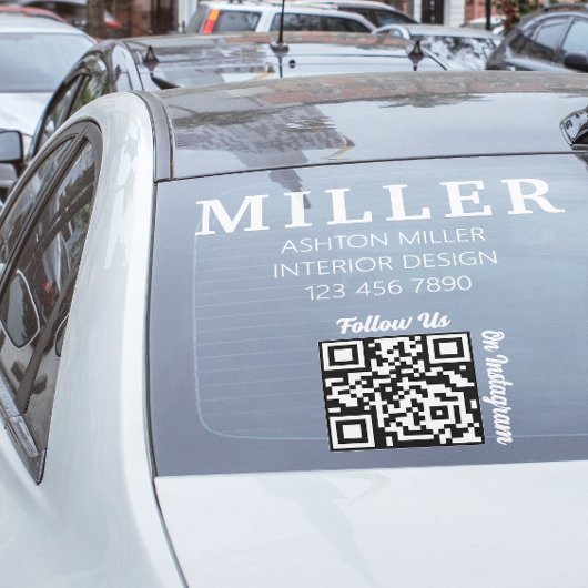 Bouwcontractant QR Code Eenvoudig & Professioneel Raamsticker