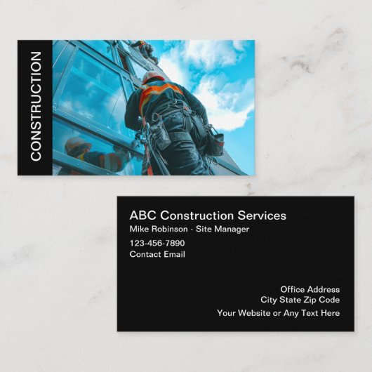 Bouwdiensten Visitekaartje (Voorkant / Achterkant)