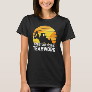Bouwen is de werkplaats van de Teamwork T-shirt