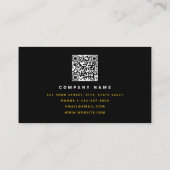 Bouwen van Black Gold Hammer Home Building Visitekaartje (Achterkant)