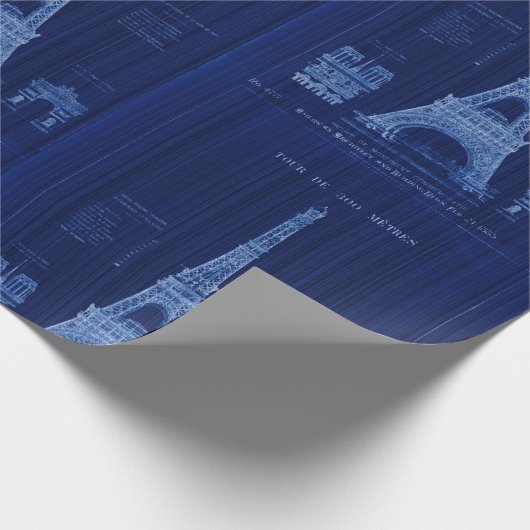 Bouwen van Eiffel Tower Cadeaupapier (Hoek)