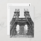 Bouwen van Eiffeltoren Briefkaart (Voorkant / Achterkant)