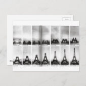 Bouwen van Eiffeltoren Briefkaart (Voorkant / Achterkant)