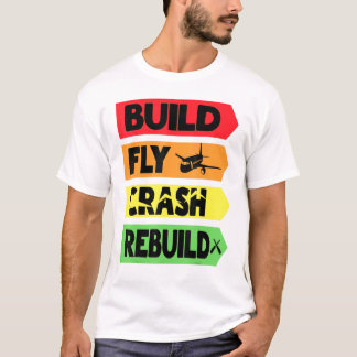Bouwen van Fly Crash Rebuild T-shirt