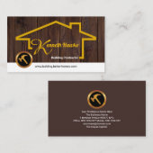 Bouwen van Lijst-houtkorrel Visitekaartje (Voorkant / Achterkant)