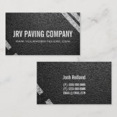 Bouwen van Paving Company Asphalt Visitekaartje (Voorkant / Achterkant)