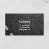 Bouwen van Paving Company Asphalt Visitekaartje (Achterkant)