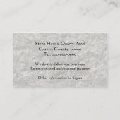 Bouwen van steensteen visitekaartje (Achterkant)